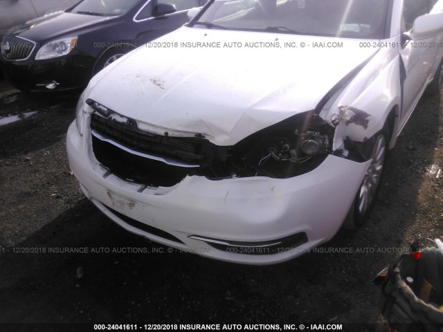 1C3CCBAB1EN209195 - 2014 CHRYSLER 200 LX WHITE photo 6