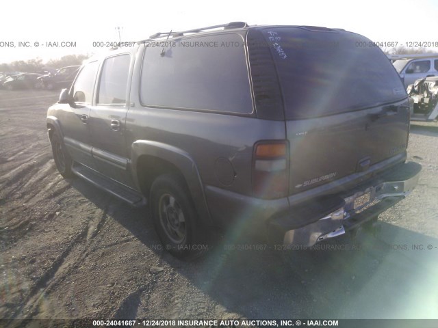 1GNEC16T51J238093 - 2001 CHEVROLET SUBURBAN C1500 GRAY photo 3