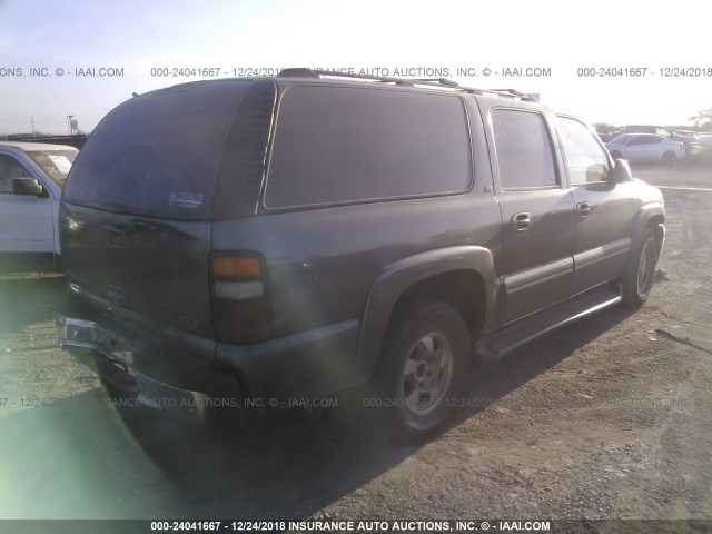 1GNEC16T51J238093 - 2001 CHEVROLET SUBURBAN C1500 GRAY photo 4