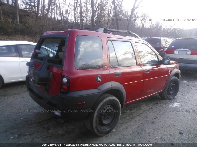 SALNY22222A365939 - 2002 LAND ROVER FREELANDER SE RED photo 4