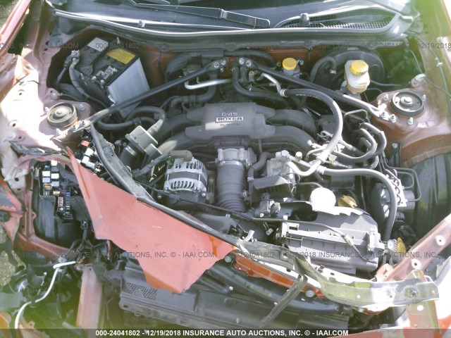 JF1ZNAA19D1730792 - 2013 TOYOTA SCION FR-S ORANGE photo 9