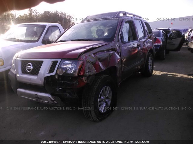 5N1AN0NU7EN804271 - 2014 NISSAN XTERRA X/S/PRO-4X RED photo 2