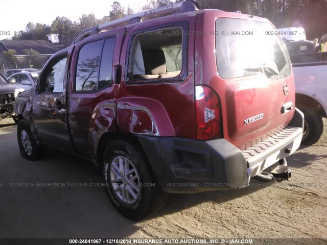 5N1AN0NU7EN804271 - 2014 NISSAN XTERRA X/S/PRO-4X RED photo 3