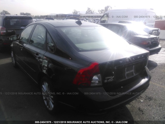 YV1MS390392457011 - 2009 VOLVO S40 2.4I BLACK photo 3