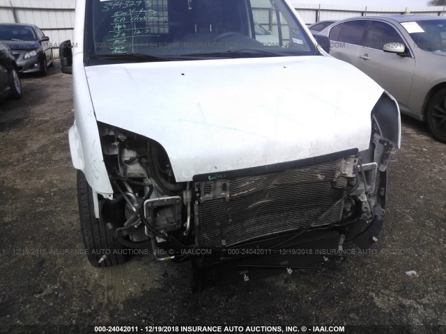 NM0LS7BN5DT150342 - 2013 FORD TRANSIT CONNECT XLT WHITE photo 6