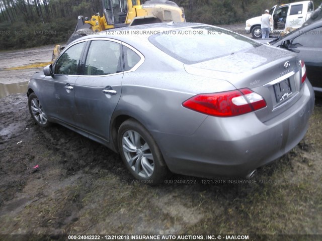 JN1BY1ARXDM602247 - 2013 INFINITI M37 X GRAY photo 3