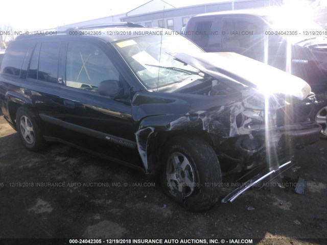 1GNDS13S342410775 - 2004 CHEVROLET TRAILBLAZER LS/LT BLACK photo 1