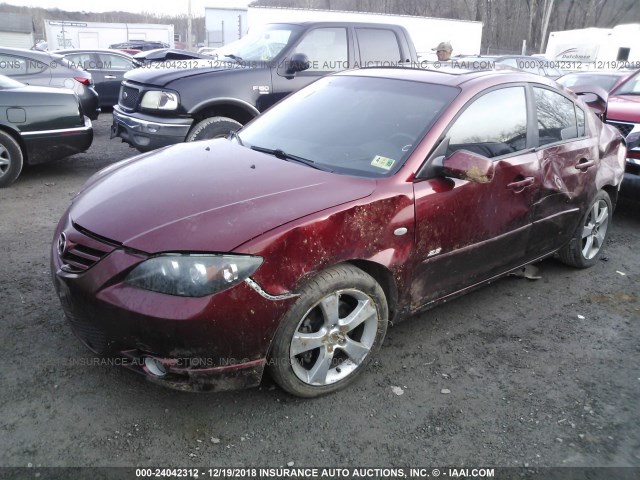 JM1BK323761497143 - 2006 MAZDA 3 S RED photo 2