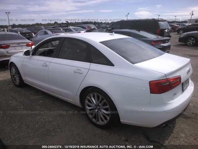 WAUDFAFC2DN009828 - 2013 AUDI A6 PREMIUM PLUS WHITE photo 3