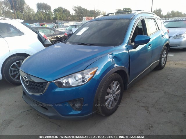 JM3KE4CE0D0155539 - 2013 MAZDA CX-5 TOURING Синий фото 2