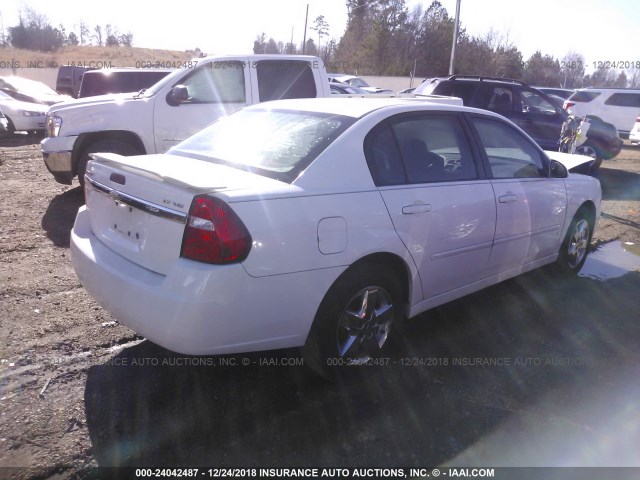 1G1ZT58N68F130894 - 2008 CHEVROLET MALIBU LT/CLASSIC WHITE photo 4