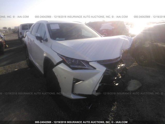 2T2ZZMCA0JC100756 - 2018 LEXUS RX 350/BASE/F SPORT WHITE photo 1