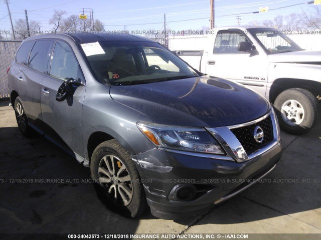 5N1AR2MN0EC640559 - 2014 NISSAN PATHFINDER S/SV/SL/PLATINUM BLACK photo 1