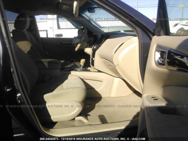 5N1AR2MN0EC640559 - 2014 NISSAN PATHFINDER S/SV/SL/PLATINUM BLACK photo 5