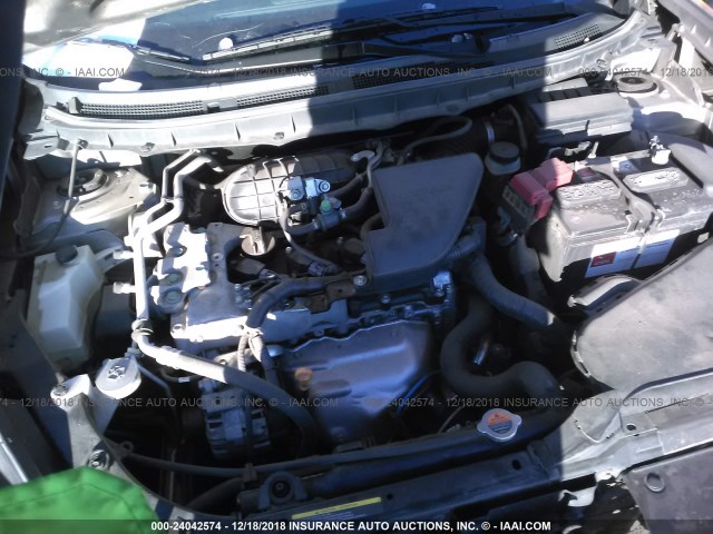 JN8AS5MV6DW102220 - 2013 NISSAN ROGUE S/SV GRAY photo 10