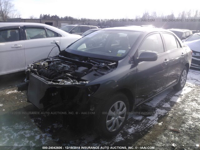 1NXBU4EE5AZ367524 - 2010 TOYOTA COROLLA S/LE/XLE GRAY photo 2