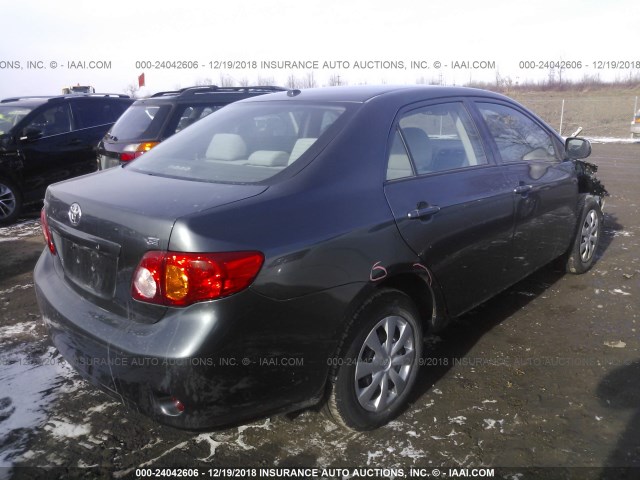 1NXBU4EE5AZ367524 - 2010 TOYOTA COROLLA S/LE/XLE GRAY photo 4