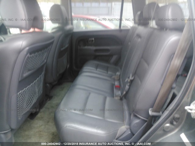 5FNYF18547B025387 - 2007 HONDA PILOT GRAY photo 8