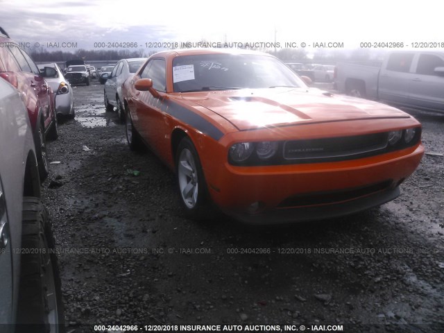 2C3CDYAG2EH153532 - 2014 DODGE CHALLENGER SXT ORANGE photo 1