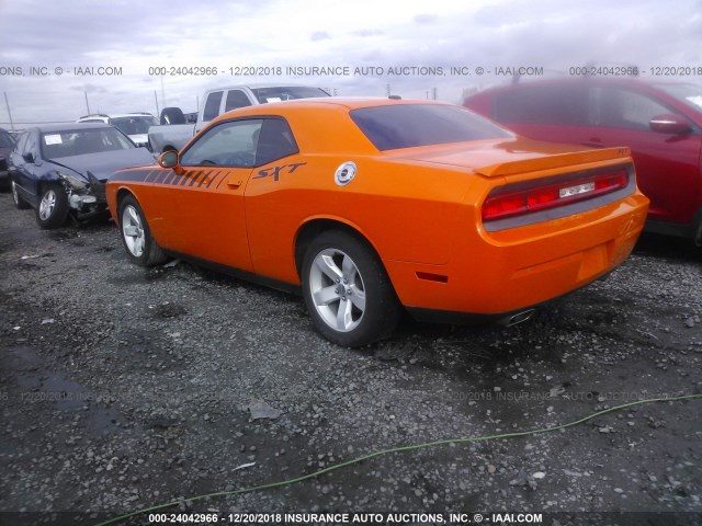 2C3CDYAG2EH153532 - 2014 DODGE CHALLENGER SXT ORANGE photo 3