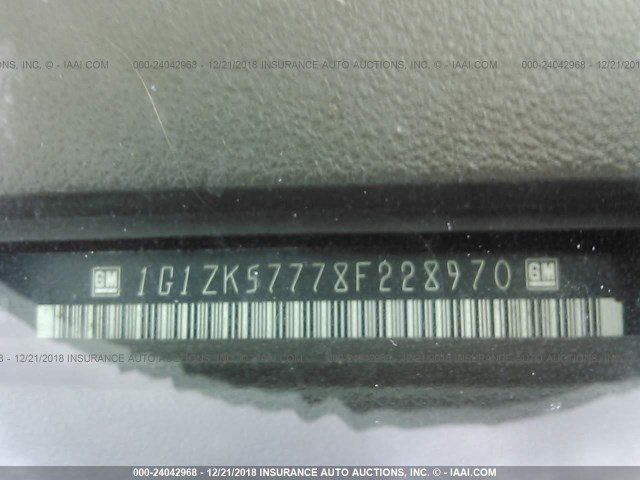 1G1ZK57778F228970 - 2008 CHEVROLET MALIBU LTZ წითელი ფოტო 9