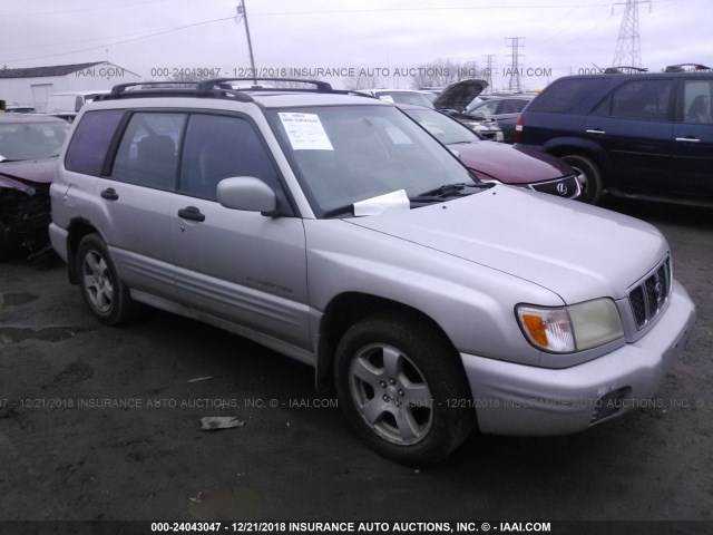 JF1SF65611H763645 - 2001 SUBARU FORESTER S SILVER photo 1