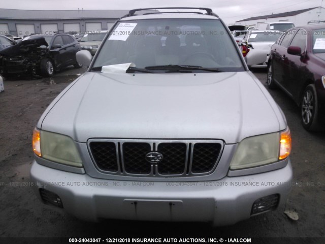JF1SF65611H763645 - 2001 SUBARU FORESTER S SILVER photo 6