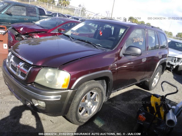 4NUDS13S272702645 - 2007 ISUZU ASCENDER S/LS/LIMITED BURGUNDY photo 2