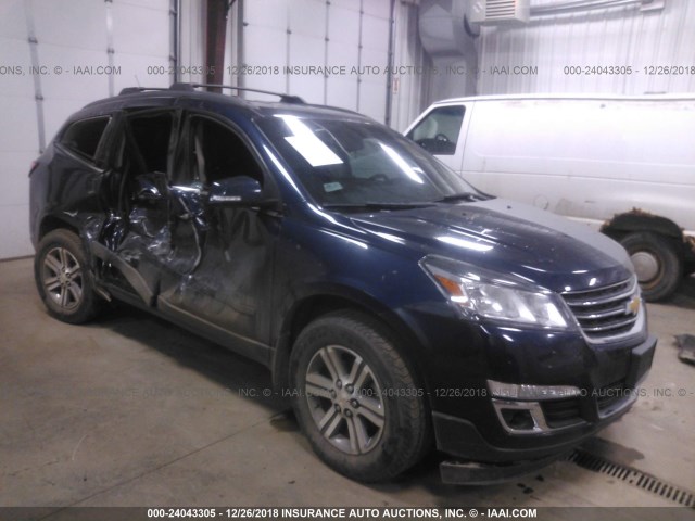 1GNKVGKD8FJ228650 - 2015 CHEVROLET TRAVERSE LT Navy photo 1