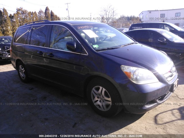 5FNRL38617B022335 - 2007 HONDA ODYSSEY EXL Dark Blue photo 1