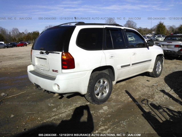 1GKDT13S152386178 - 2005 GMC ENVOY WHITE photo 4