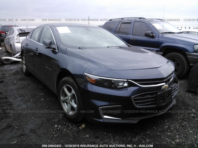 1G1ZB5ST5HF291506 - 2017 CHEVROLET MALIBU LS BLUE photo 1