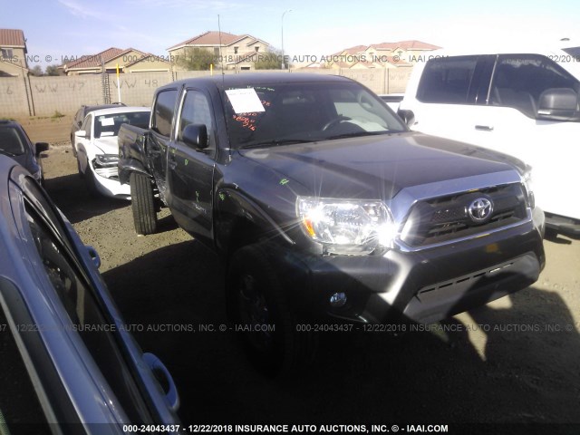 5TFJU4GN1EX055850 - 2014 TOYOTA TACOMA DOUBLE CAB PRERUNNER GRAY photo 1