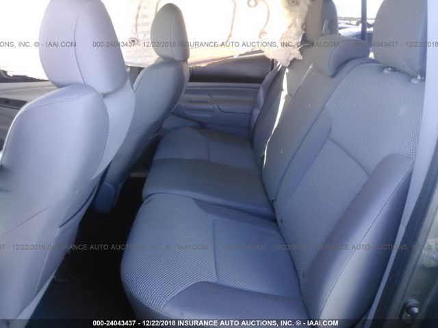 5TFJU4GN1EX055850 - 2014 TOYOTA TACOMA DOUBLE CAB PRERUNNER GRAY photo 8