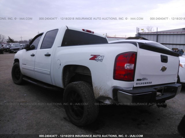 3GCRKSE34AG196358 - 2010 CHEVROLET SILVERADO K1500 LT WHITE photo 3