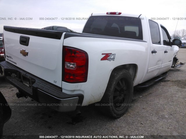 3GCRKSE34AG196358 - 2010 CHEVROLET SILVERADO K1500 LT WHITE photo 4