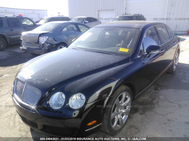 SCBBR53W76C038654 - 2006 BENTLEY CONTINENTAL FLYING SPUR BLACK photo 2