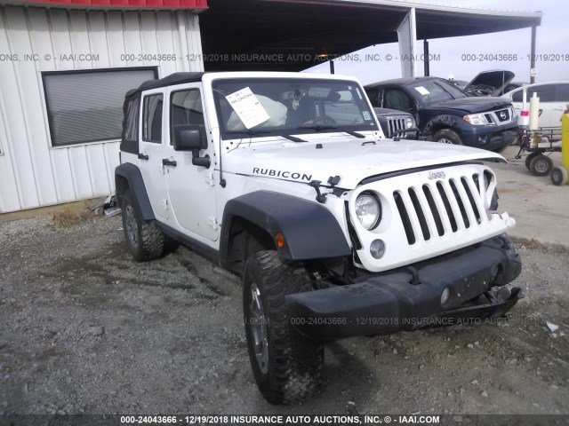 1C4BJWFG9FL679240 - 2015 JEEP WRANGLER UNLIMITE RUBICON WHITE photo 1