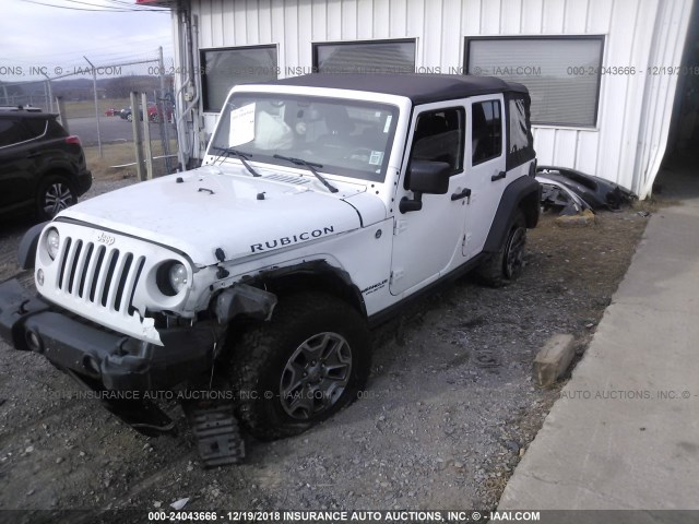 1C4BJWFG9FL679240 - 2015 JEEP WRANGLER UNLIMITE RUBICON WHITE photo 2