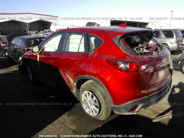 JM3KE4BY8F0491034 - 2015 MAZDA CX-5 SPORT RED photo 3