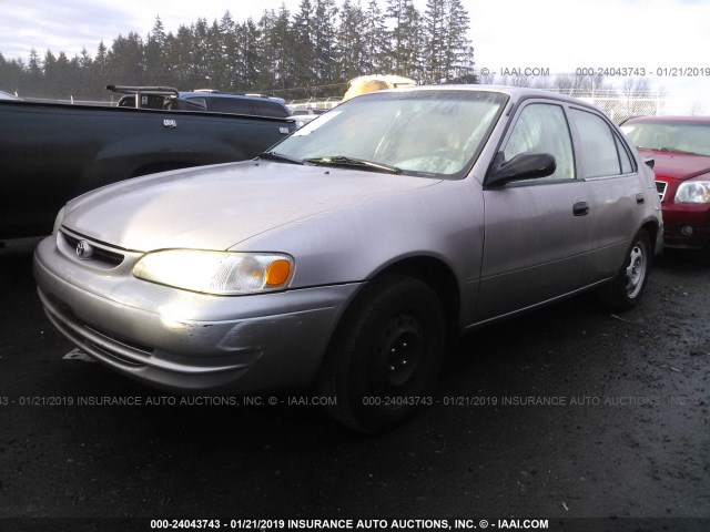 1NXBR12E6XZ287596 - 1999 TOYOTA COROLLA VE/CE/LE 棕色 照片 2