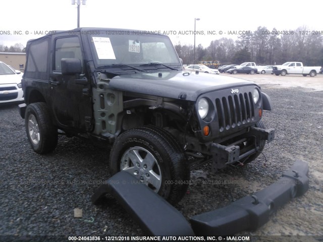 1J4AA2D18AL227351 - 2010 JEEP WRANGLER SPORT BLACK photo 1