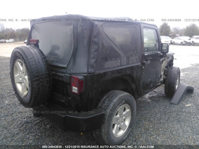 1J4AA2D18AL227351 - 2010 JEEP WRANGLER SPORT BLACK photo 4