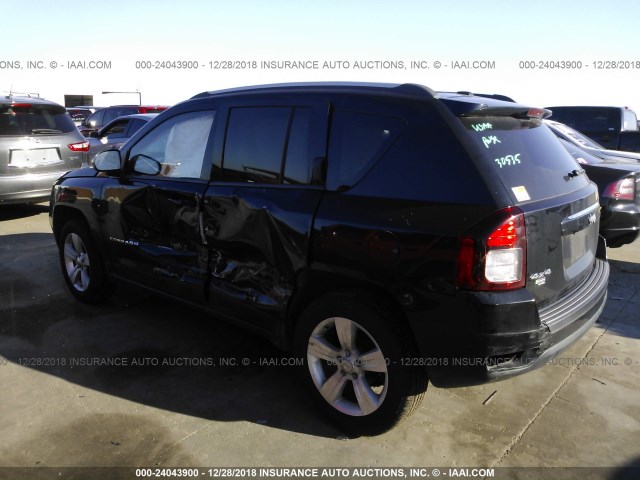 1C4NJDBBXGD520217 - 2016 JEEP COMPASS SPORT BLACK photo 3