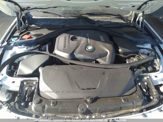 WBA4J1C52JBG80646 - 2018 BMW 430I GRAN COUPE WHITE photo 10