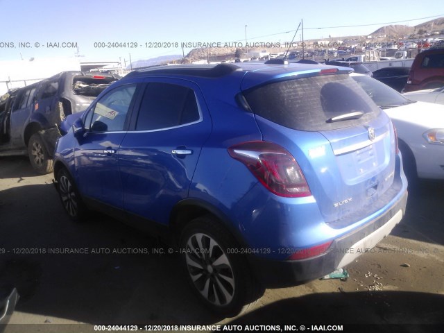 KL4CJESBXHB014794 - 2017 BUICK ENCORE PREFERRED BLUE photo 3