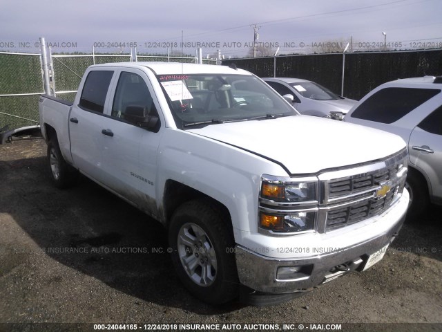 3GCUKREC6EG367846 - 2014 CHEVROLET SILVERADO K1500 LT WHITE photo 1