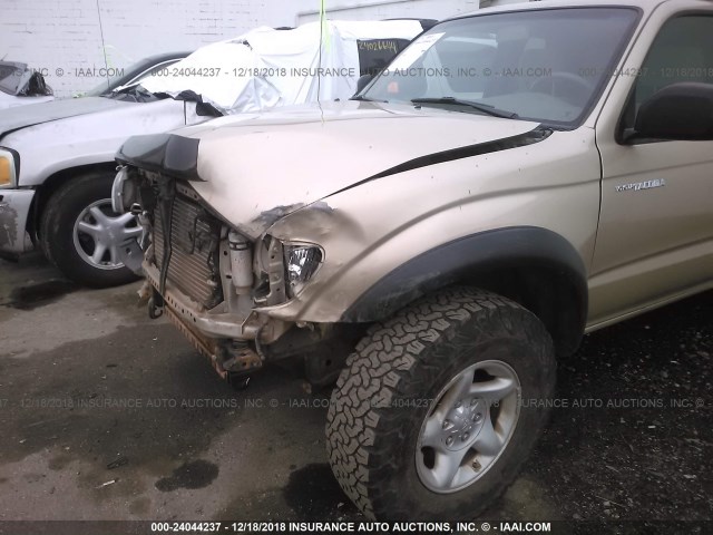 5TEWN72N23Z248185 - 2003 TOYOTA TACOMA XTRACAB GOLD photo 6