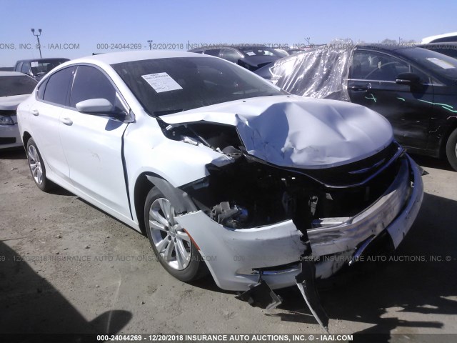 1C3CCCAB3GN166245 - 2016 CHRYSLER 200 LIMITED WHITE photo 1