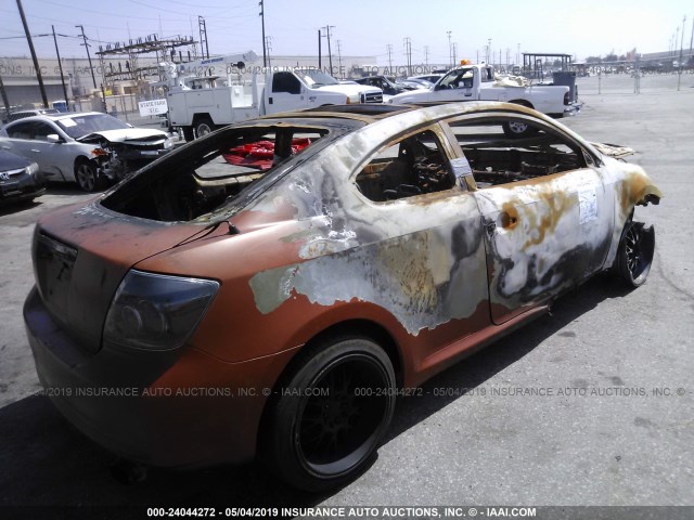 JTKDE167780236792 - 2008 TOYOTA SCION TC ORANGE photo 4